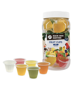 Tub of 24 Assorted Jelly Cups Parrot Treats